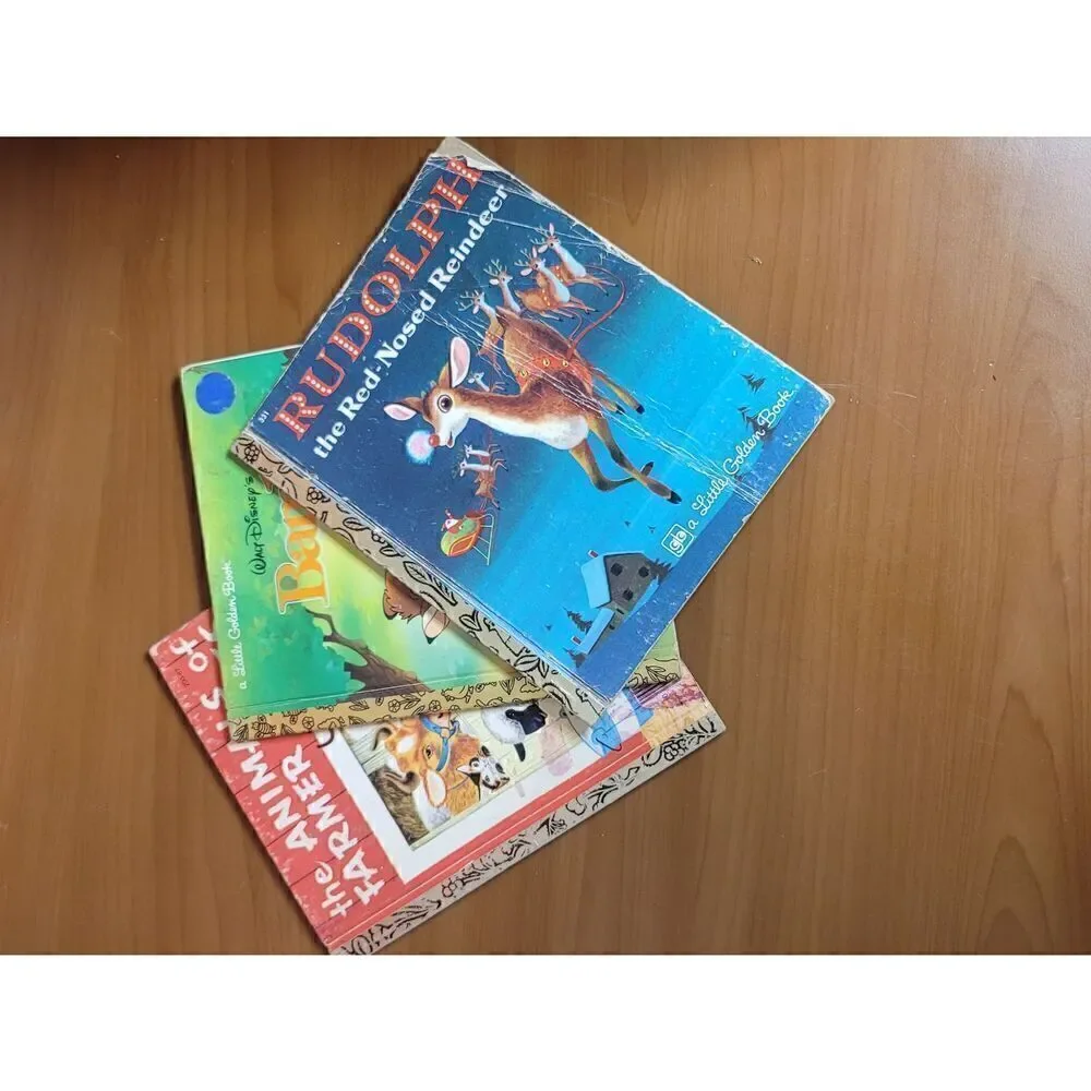 Set of 3 Vintage Golden Books
